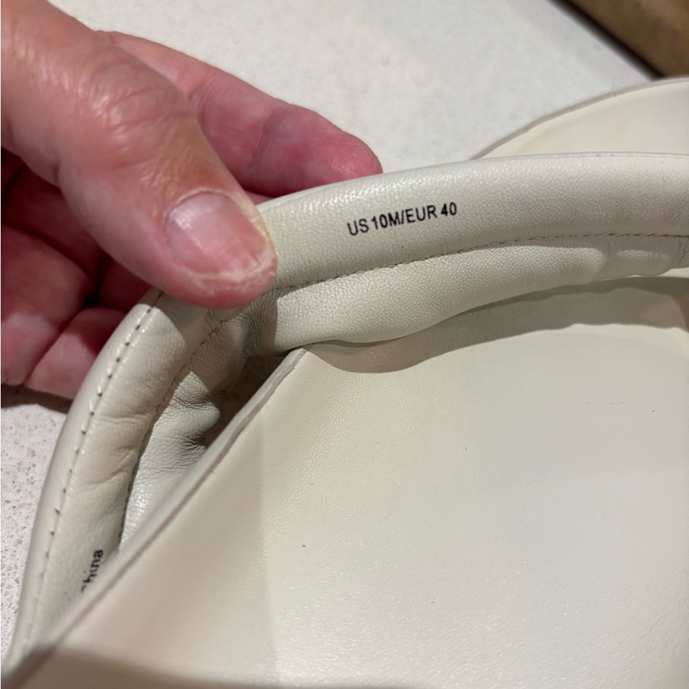 Vince. Forest Faux Espadrille Platform Women's White Sandals - SZ 10 EU 40 - Picture 7 of 12